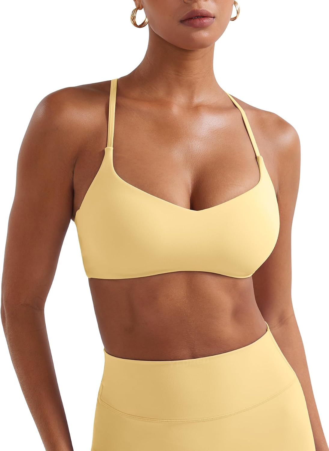 61xUHL7VxnL._AC_SL1500_.jpg Women's Y-Shaped Backless Sports Bra (with padding, racerback) - Image 1