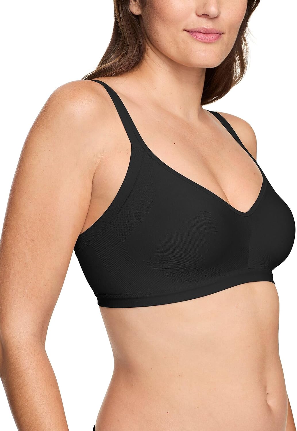 71FFaU4RQ3L._AC_SL1500_.jpg Women's Underarm-smoothing With Seamless Stretch Wireless Lightly Lined Comfort Bra - Image 1