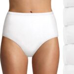 Women High-waisted Briefs Panties Pack Lightweight Moisture-wicking Underwear 6-pack