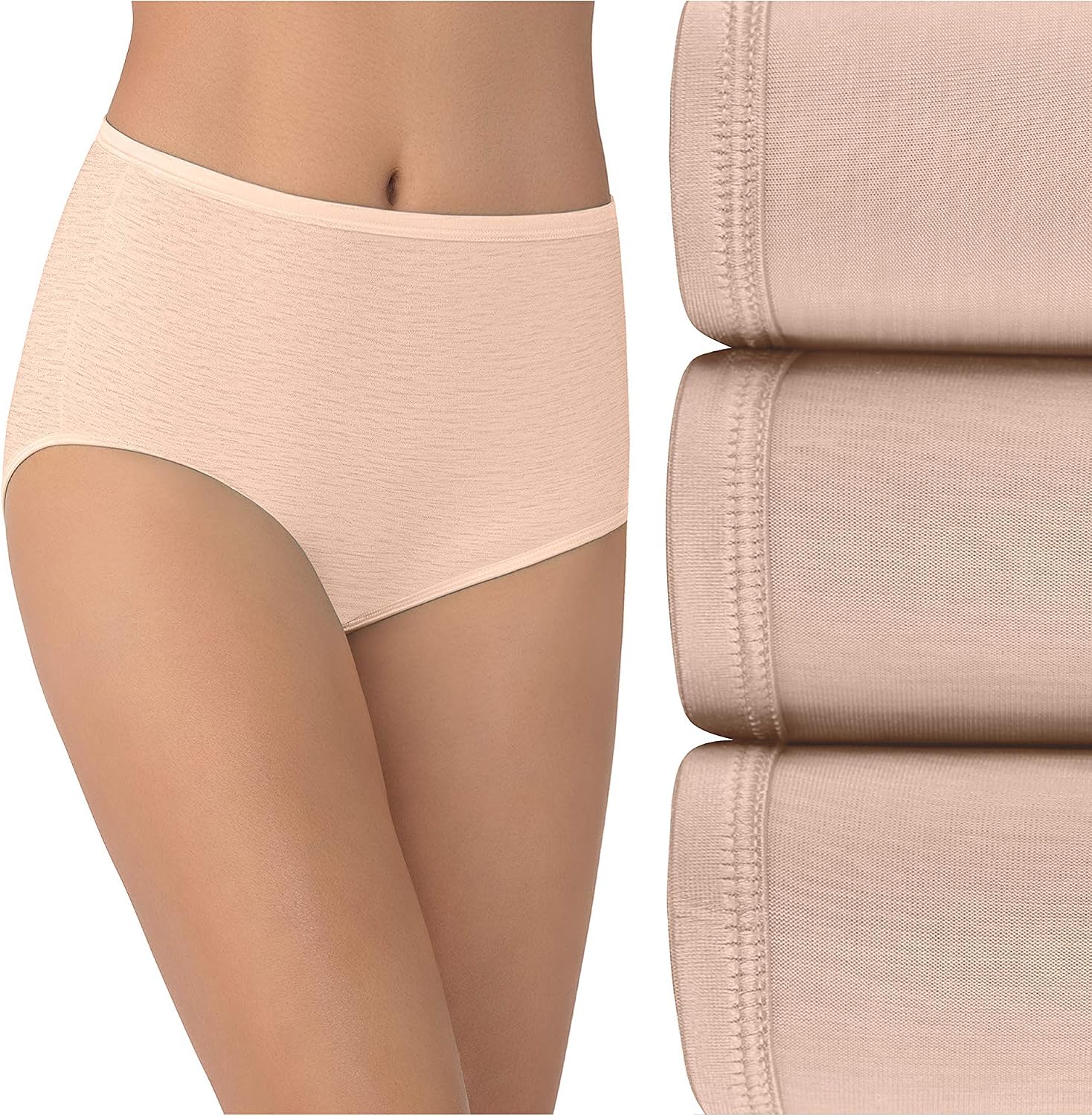 813mnGthaeL._AC_SL1500_.jpg Women Brief Panties Silky Stretch and Satin Trim - Image 1
